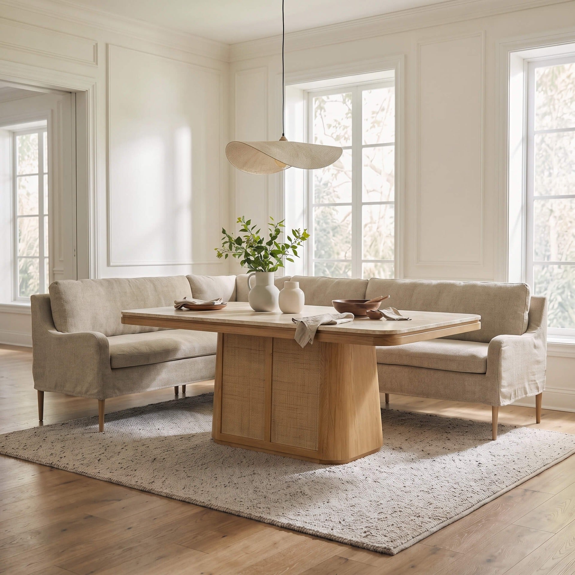 Keiichi Pensham Upholstered Bench - Large Group