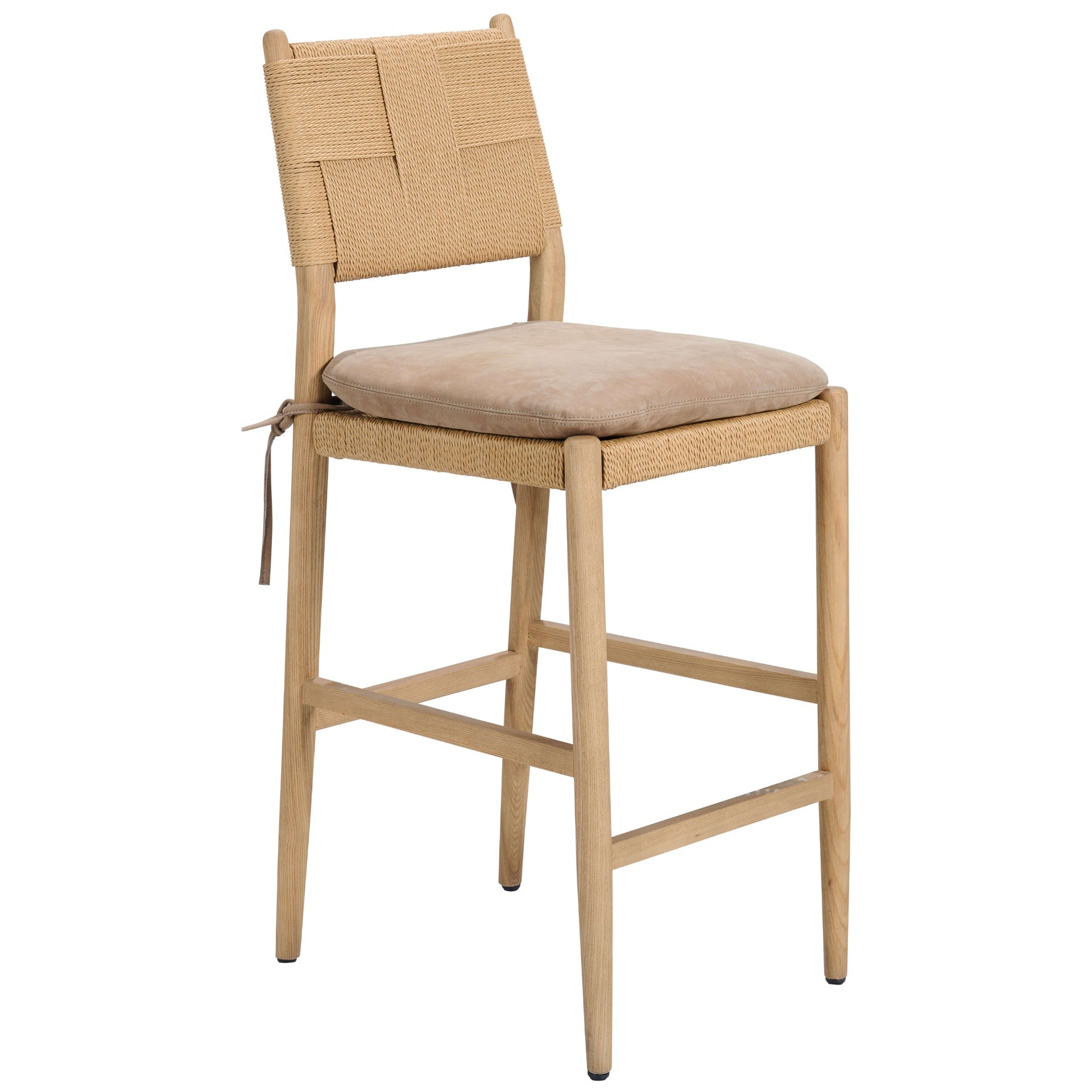 Keiichi Radford Counter Stool – Leather Seat Cushion
