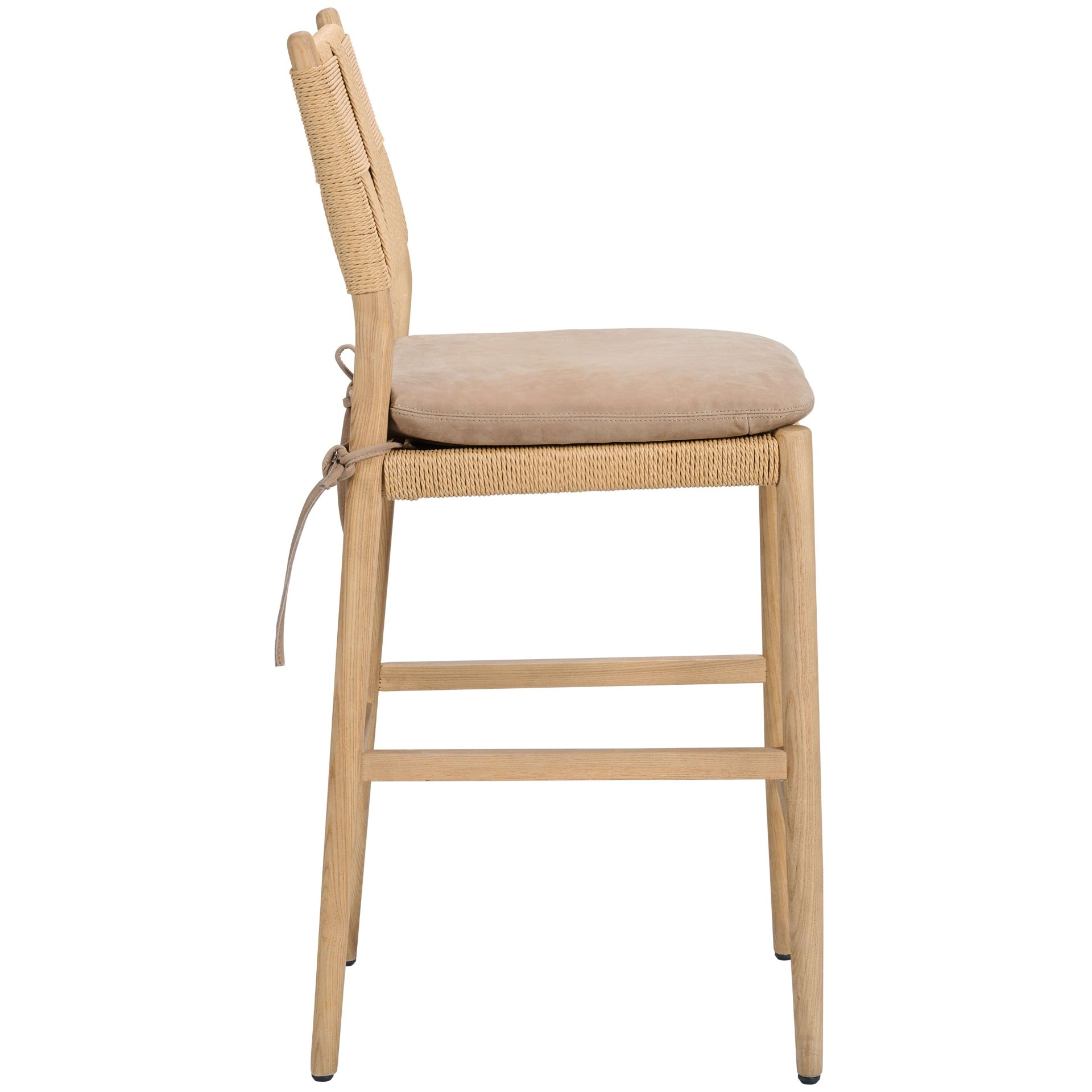 Keiichi Radford Counter Stool – Leather Seat Cushion