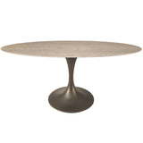 Keiichi Sutton Oval Dining Table – Travertine Ceramic - 180cm