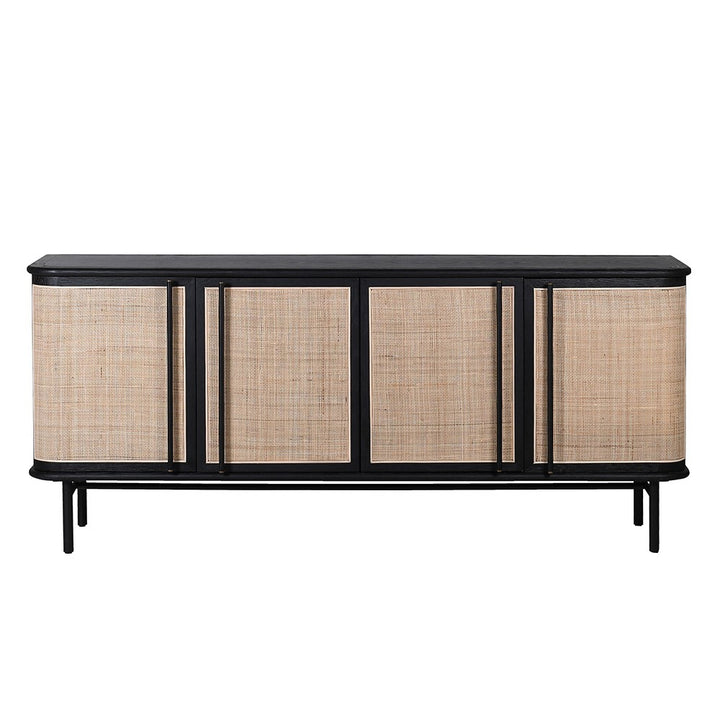 Keita Sideboard in Oak and Cane – 4 Doors