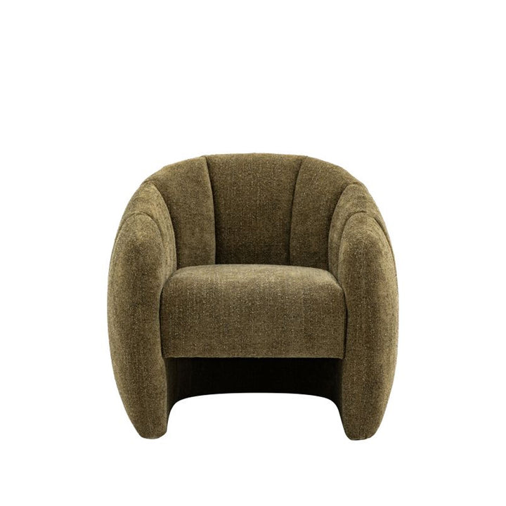 Keva Tub Chair –  Moss Green Fabric