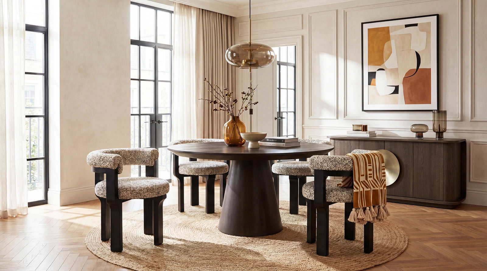 Liang & Eimil Elba Dining Chair (CRIB 5) – Dexter Sparkle Stone