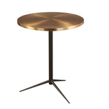 Antigua Nesting Side Tables (Set of 2) - Matt Black and Brushed brass