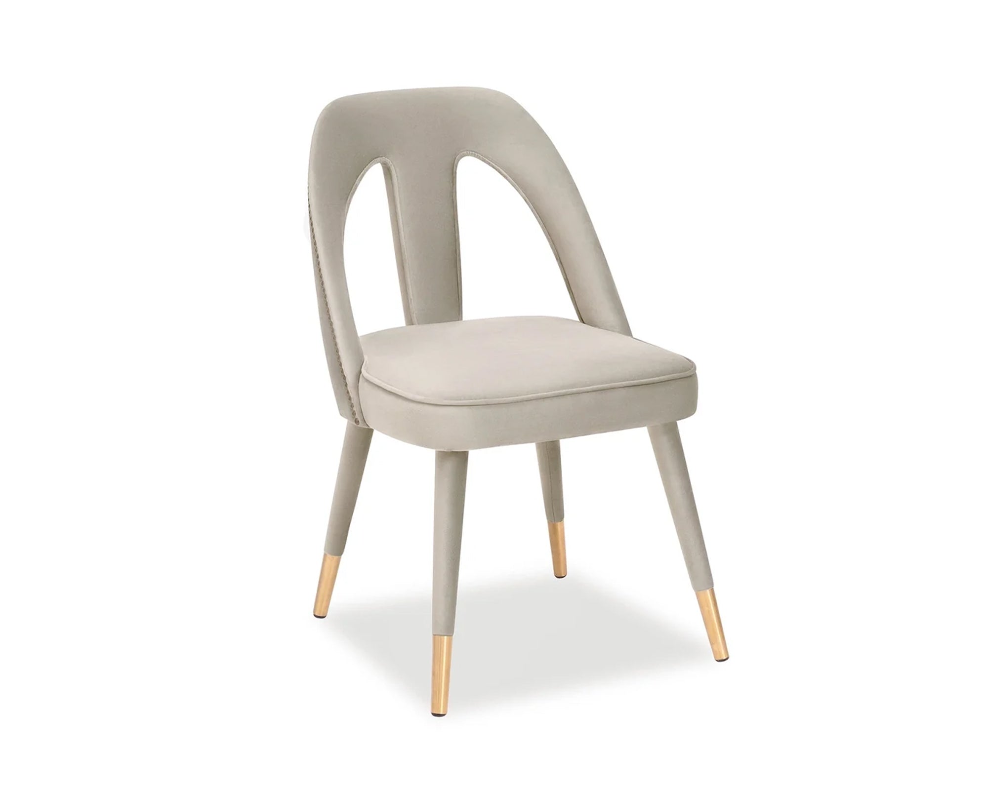 Liang & Eimil Pigalle Chair Kaster Light Grey Velvet