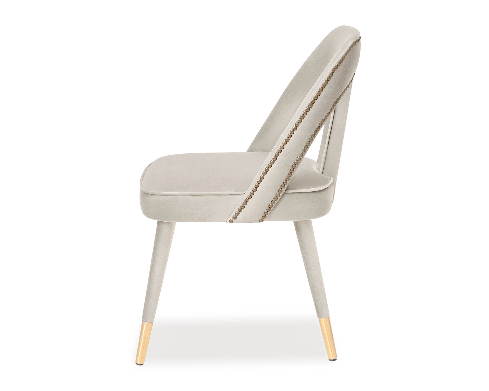 Liang & Eimil Pigalle Chair Kaster Light Grey Velvet