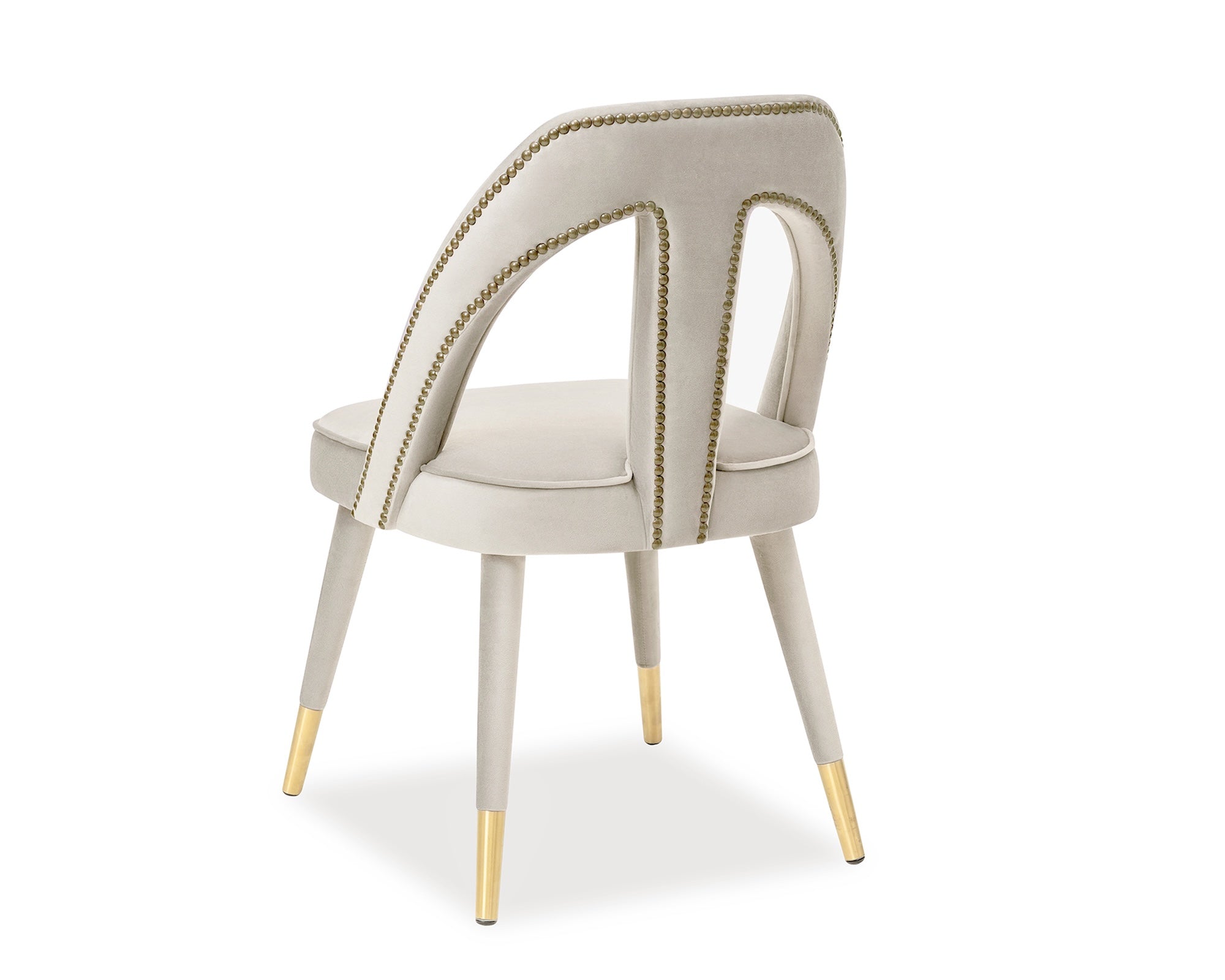 Liang & Eimil Pigalle Chair Kaster Light Grey Velvet
