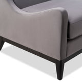 Lima Occasional Chair  -  Night Grey Velvet