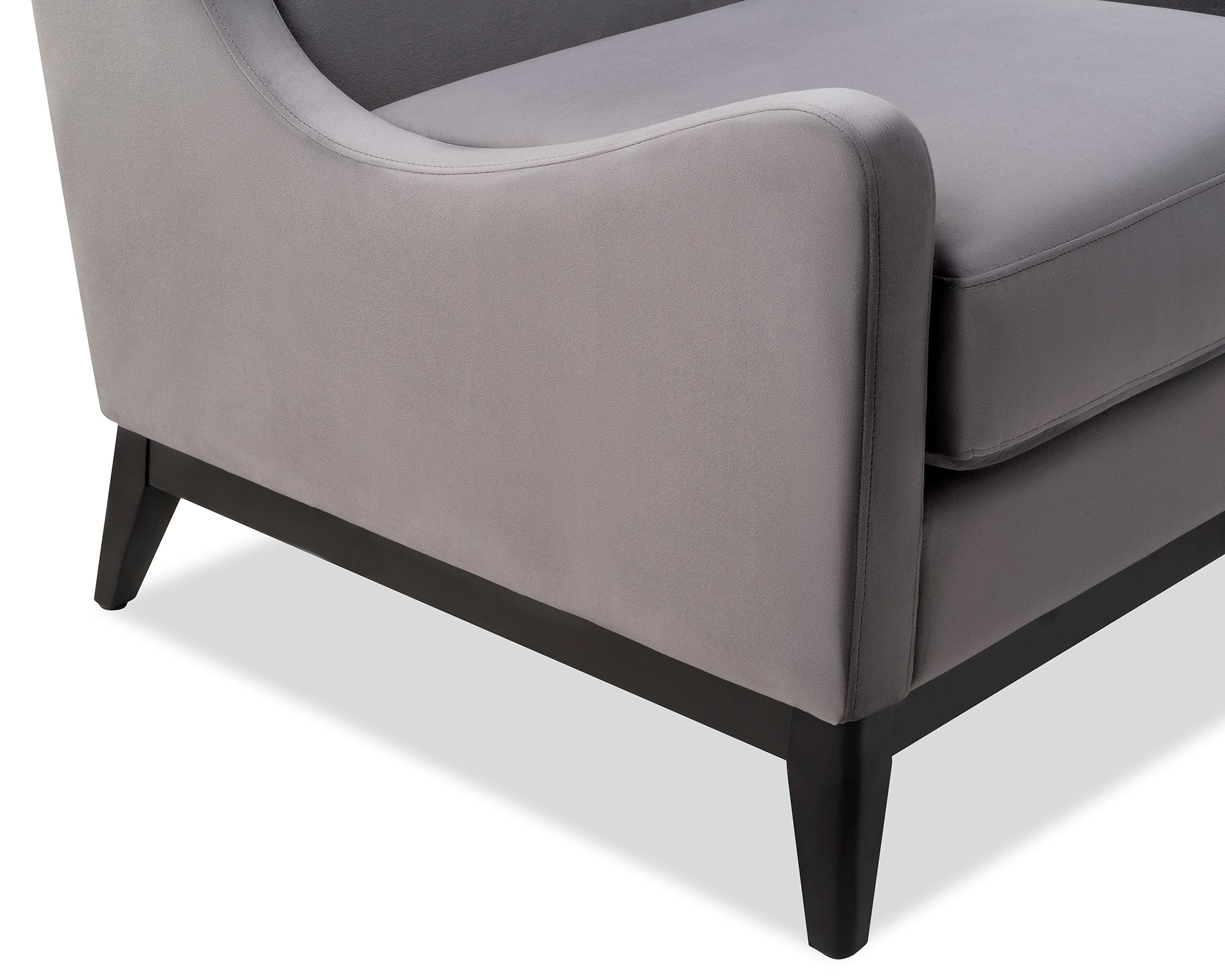 Lima Occasional Chair  -  Night Grey Velvet