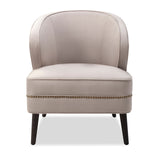 Lindsay Occasional Chair  - Limestone Velvet