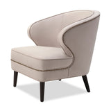 Lindsay Occasional Chair  - Limestone Velvet