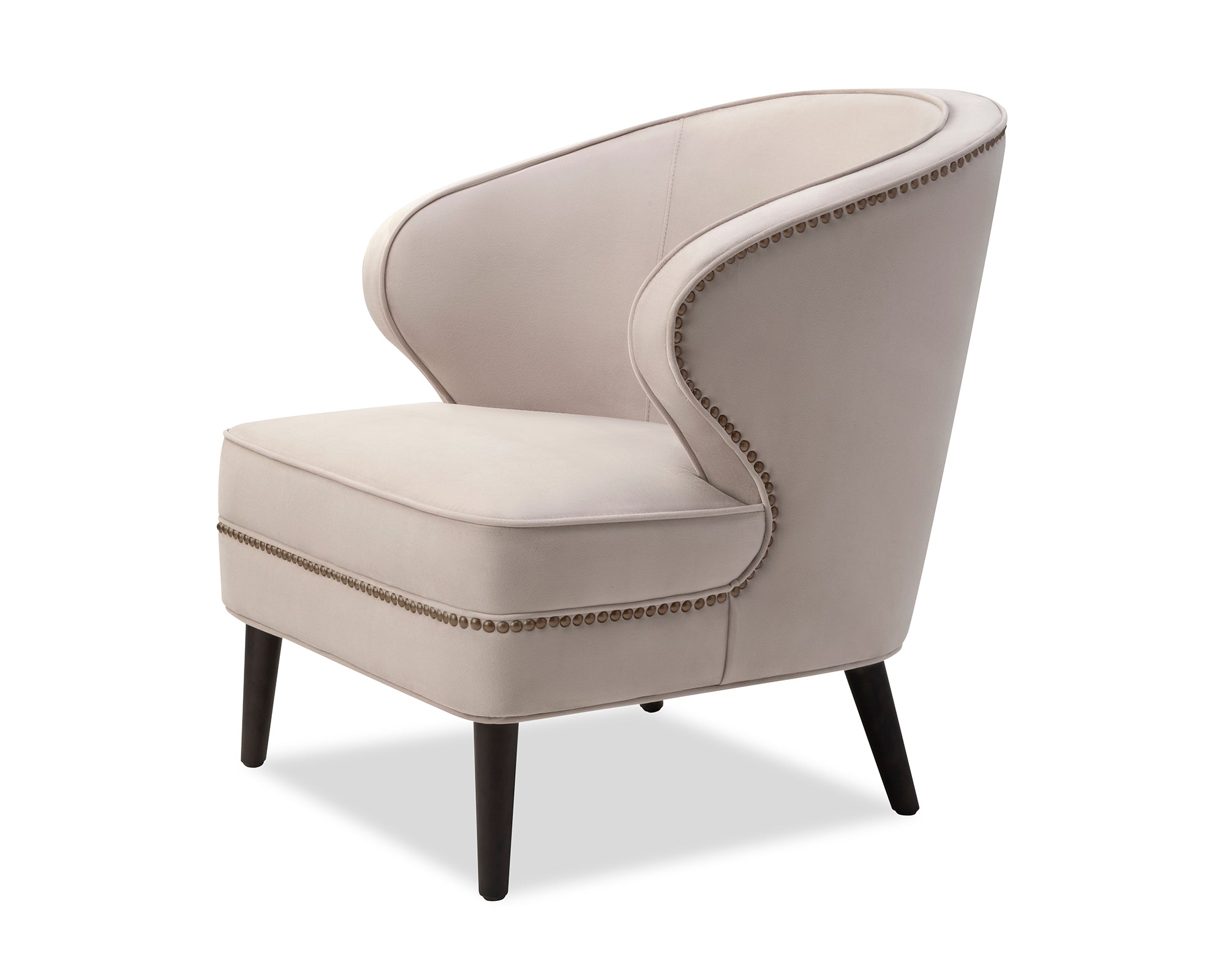 Lindsay Occasional Chair  - Limestone Velvet