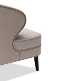 Lindsay Occasional Chair  - Limestone Velvet