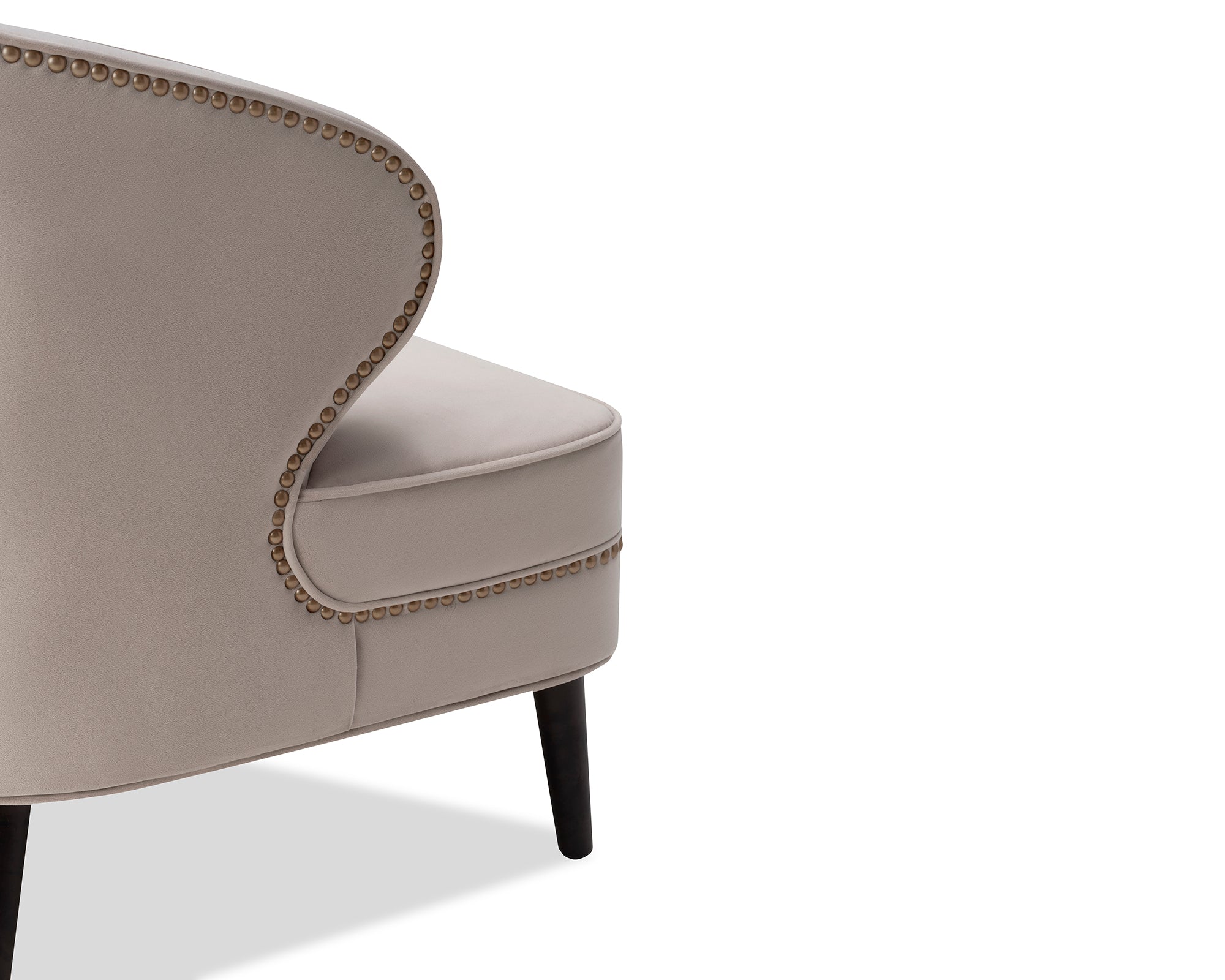 Lindsay Occasional Chair  - Limestone Velvet