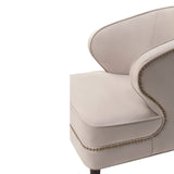 Lindsay Occasional Chair  - Limestone Velvet
