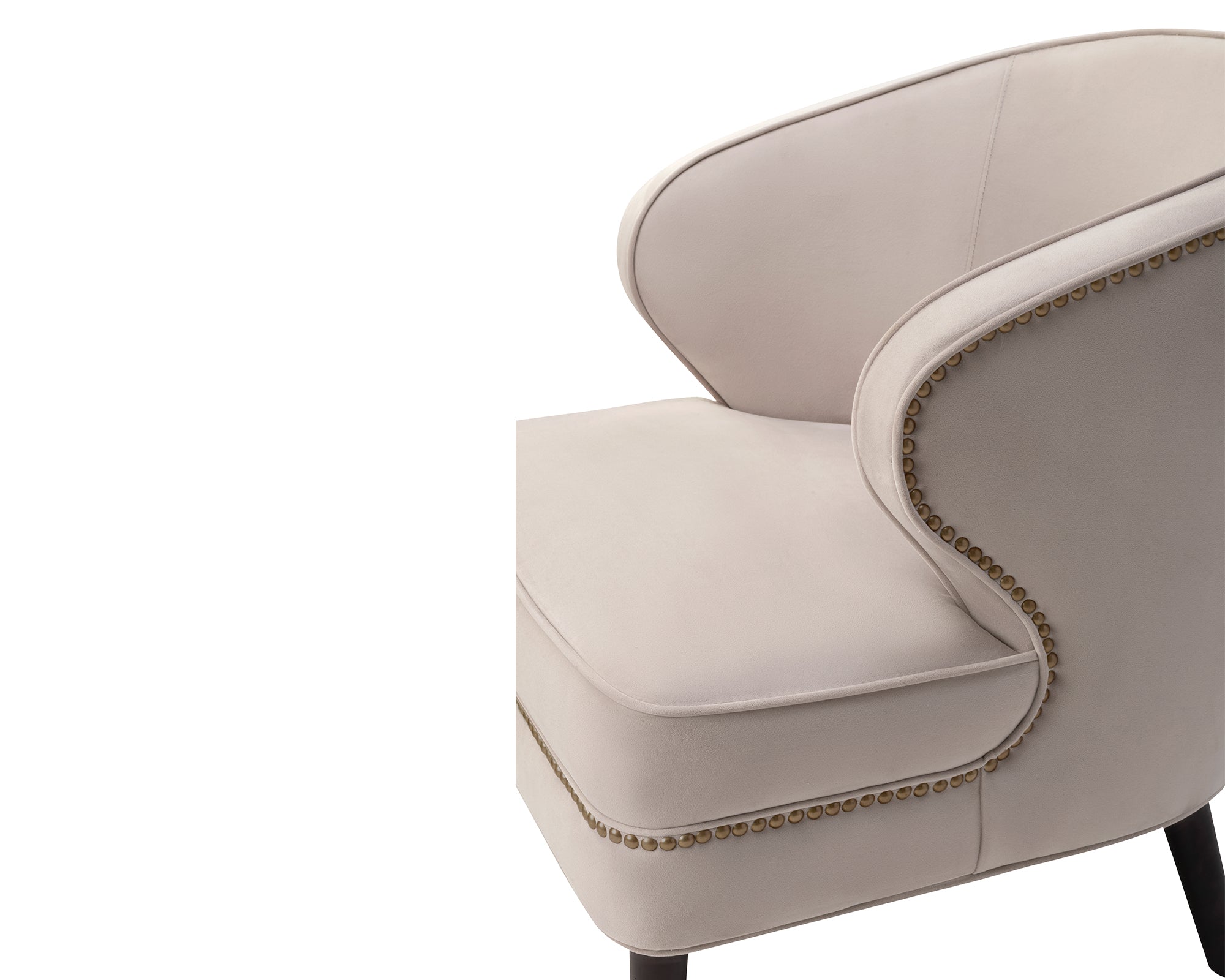 Lindsay Occasional Chair  - Limestone Velvet