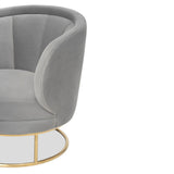 Mila Occasional Chair  - Kaster Horizion Grey Velvet