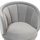 Mila Occasional Chair  - Kaster Horizion Grey Velvet