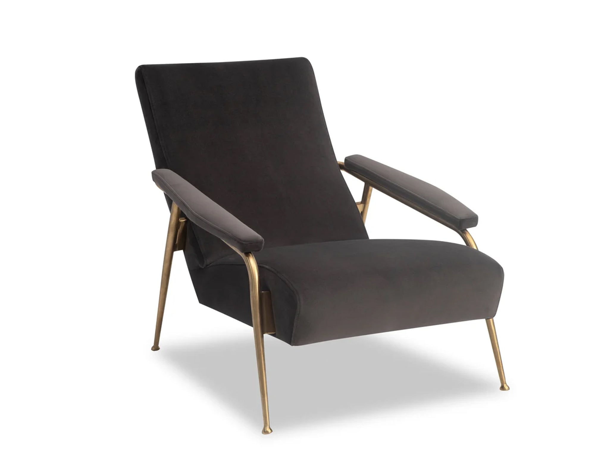 Liang & Eimil Rex Chair in Kaster Slate Grey Velvet