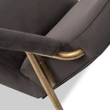 Rex Occasional Chair - Kaster Slate Grey Velvet