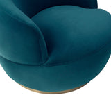 Vitale Occasional Chair Chair  -  Baxter Deep Sea Velvet