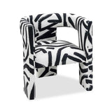 Liang & Eimil Archer Occasional Chair with Graphic Black and White Linen