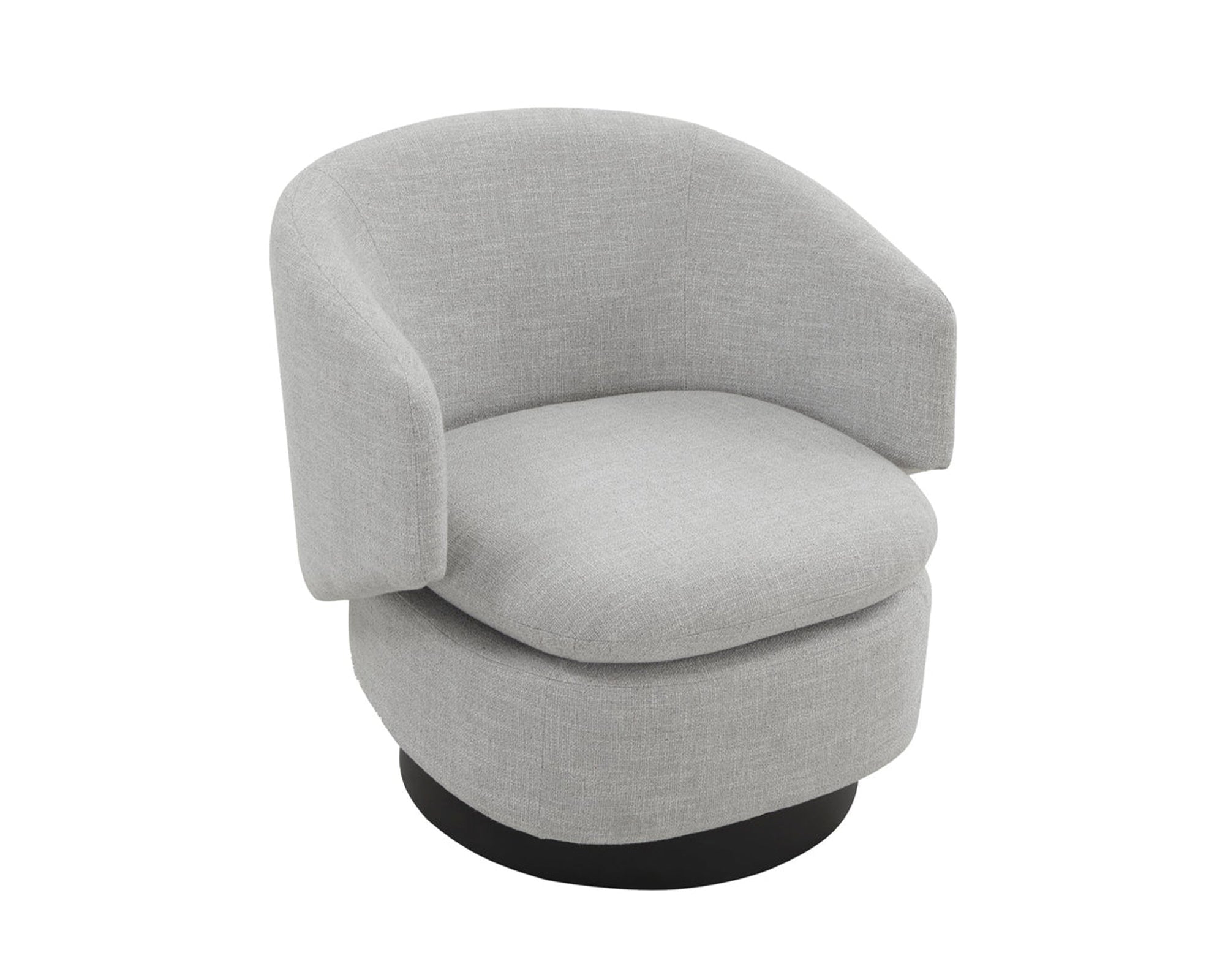 Liang & Eimil Scarpa Occasional Chair in Light Grey Fabric