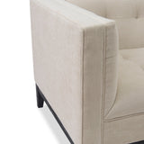 Joel 3 Seater Sofa  -  Beige Chenille