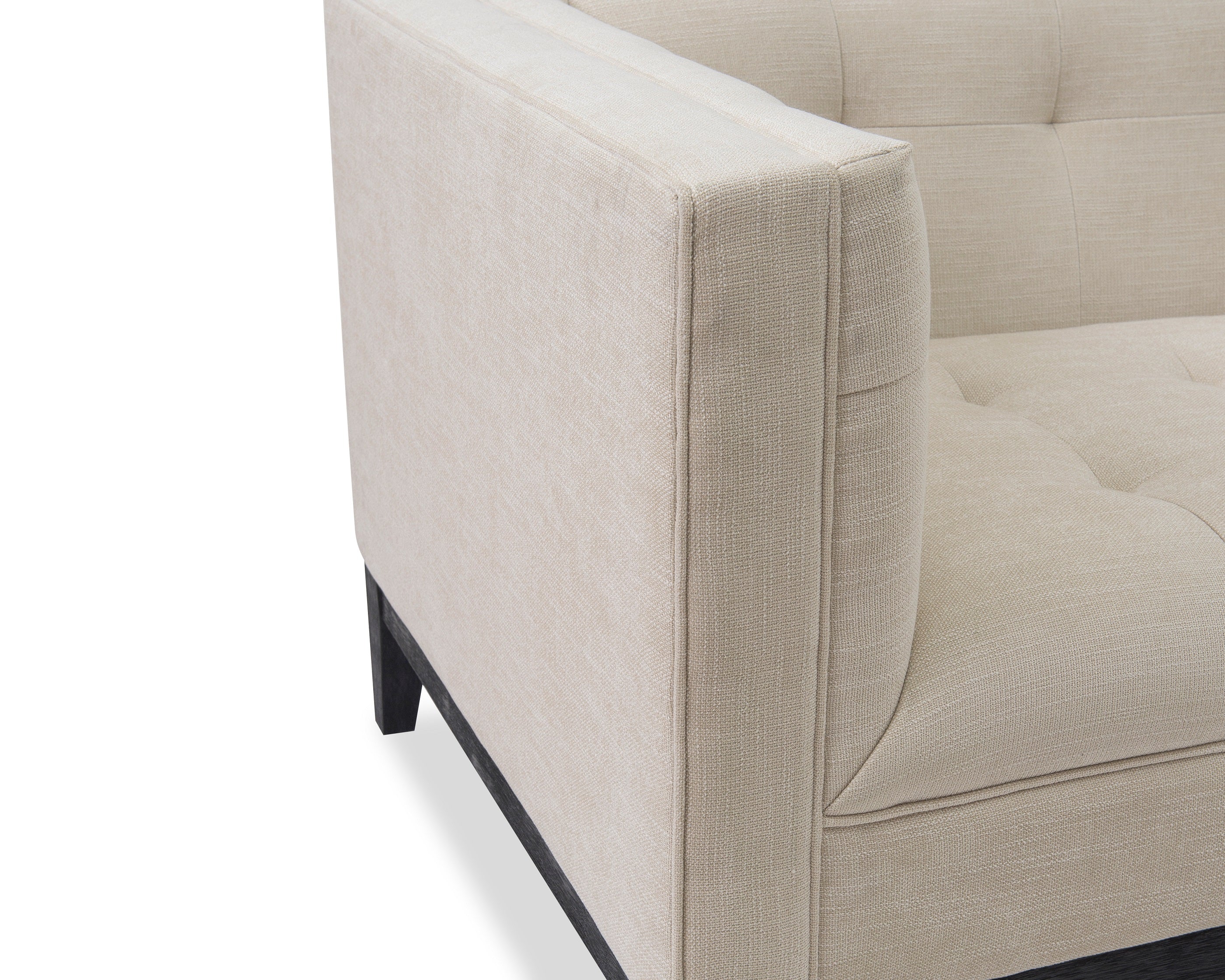 Joel 3 Seater Sofa  -  Beige Chenille