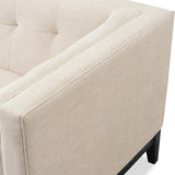 Joel 3 Seater Sofa  -  Beige Chenille