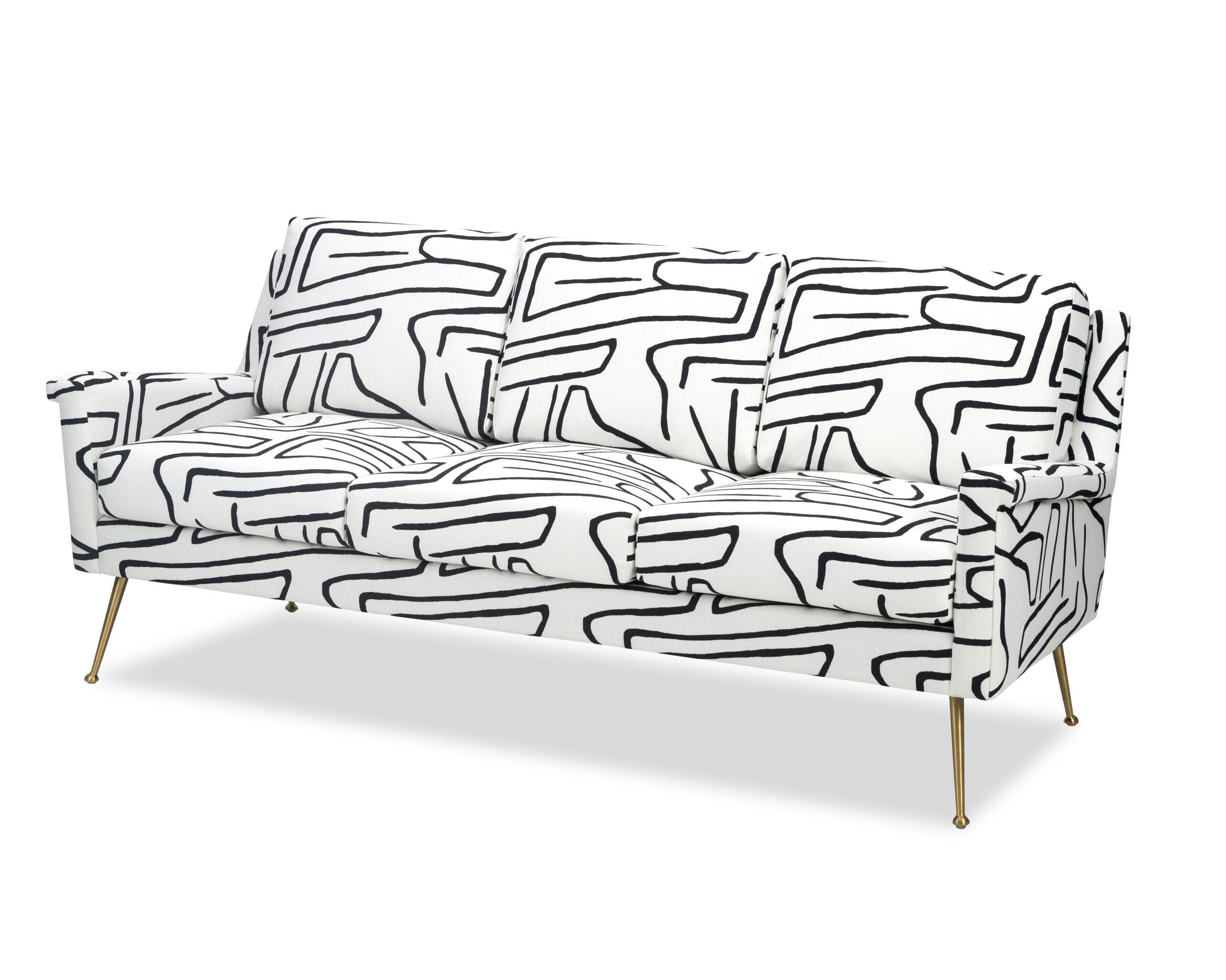 Lidmar Sofa  -  Zebra Black & White