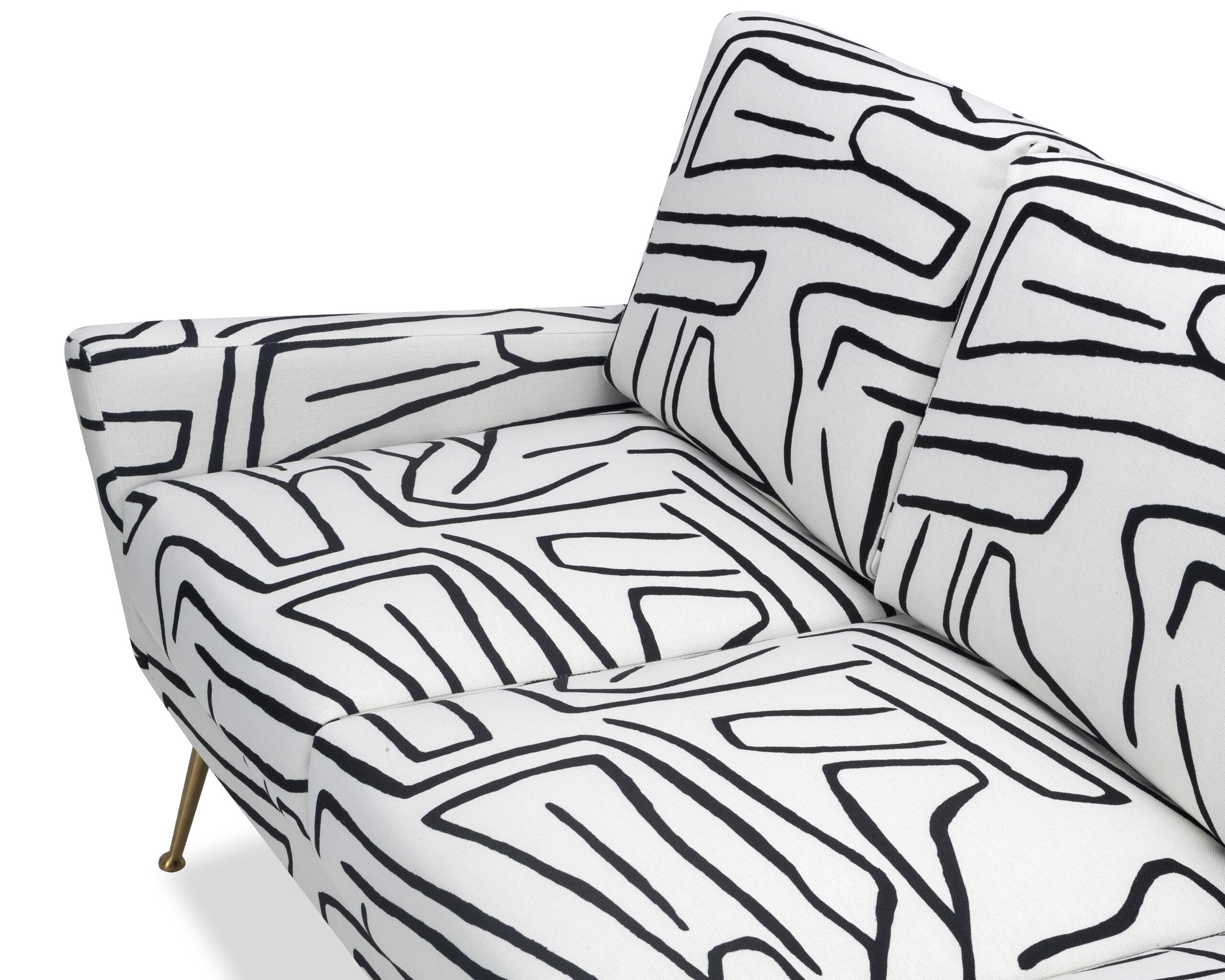 Lidmar Sofa  -  Zebra Black & White