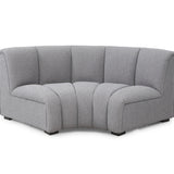 Ralph Sofa Round Corner  -  Boucle Graphic Grey