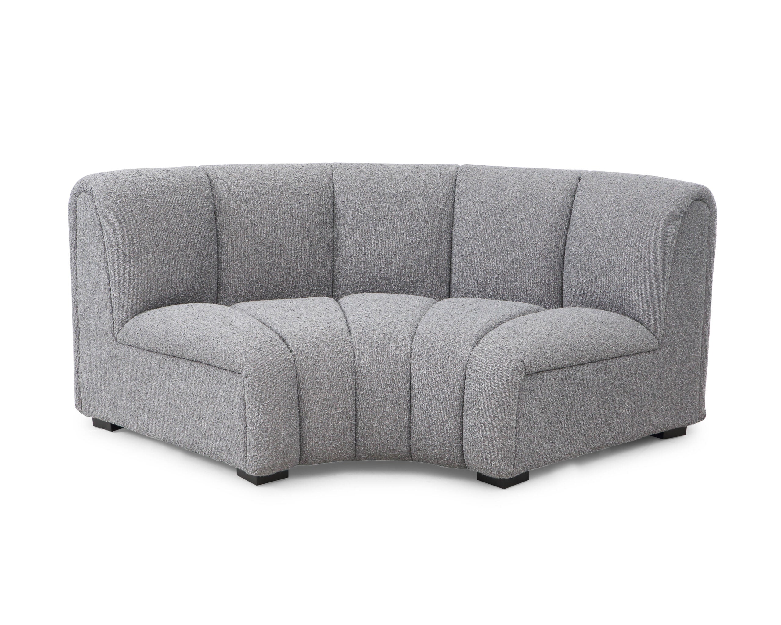 Liang & Eimil Ralph Sofa Round Corner - Boucle Graphic Grey