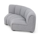 Ralph Sofa Round Corner  -  Boucle Graphic Grey