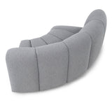 Ralph Sofa Round Corner  -  Boucle Graphic Grey
