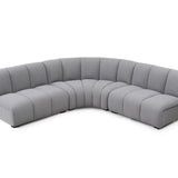 Ralph Sofa Round Corner  -  Boucle Graphic Grey