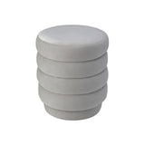 Liang & Eimil Lou Stool in Limestone Velvet