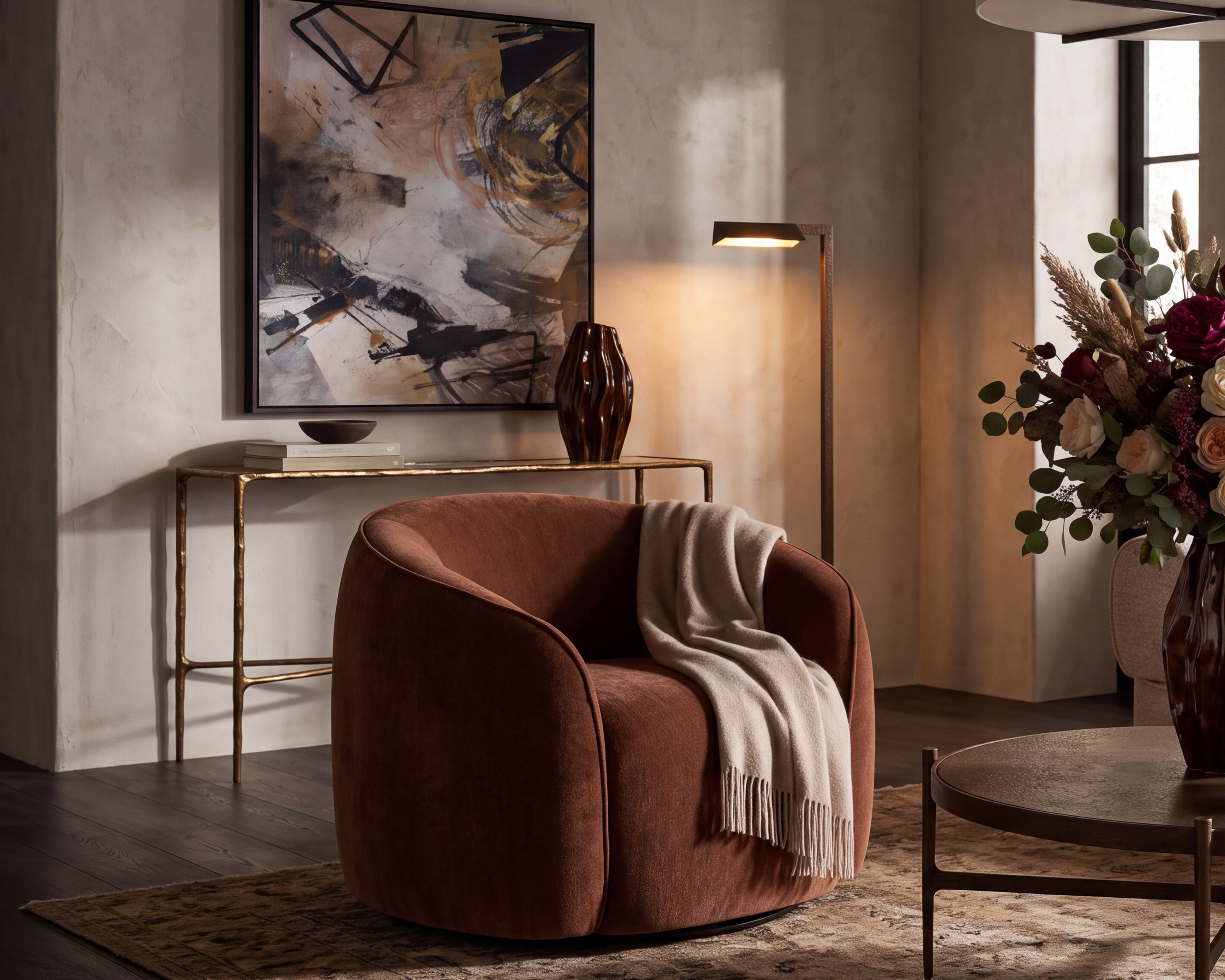 Liang & Eimil Polta Occasional Chair (CRIB 5) – Sysley Rust II