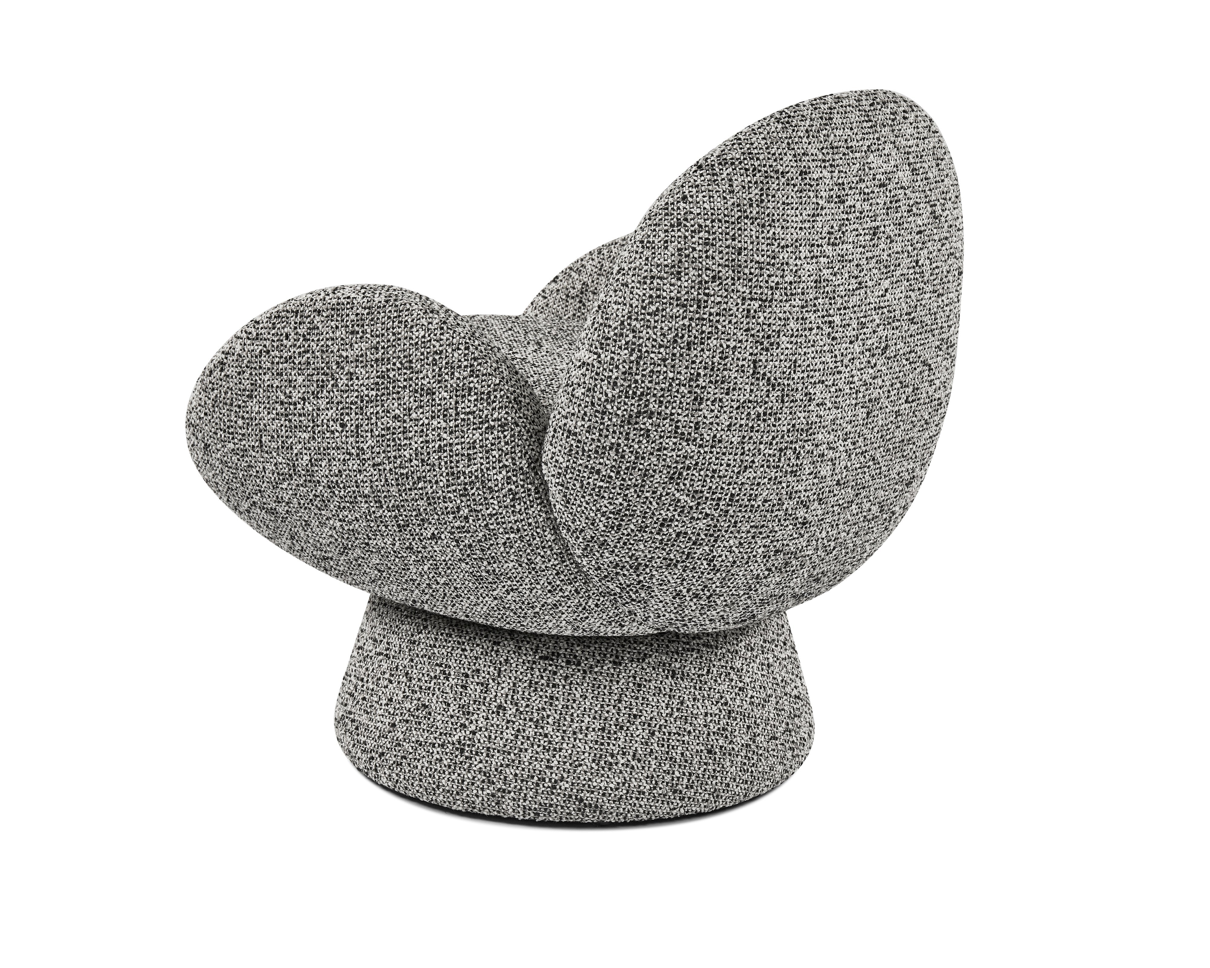 Liang & Eimil Arles Occasional Swivel Chair (CRIB 5) – Dexter Sparkle Stone