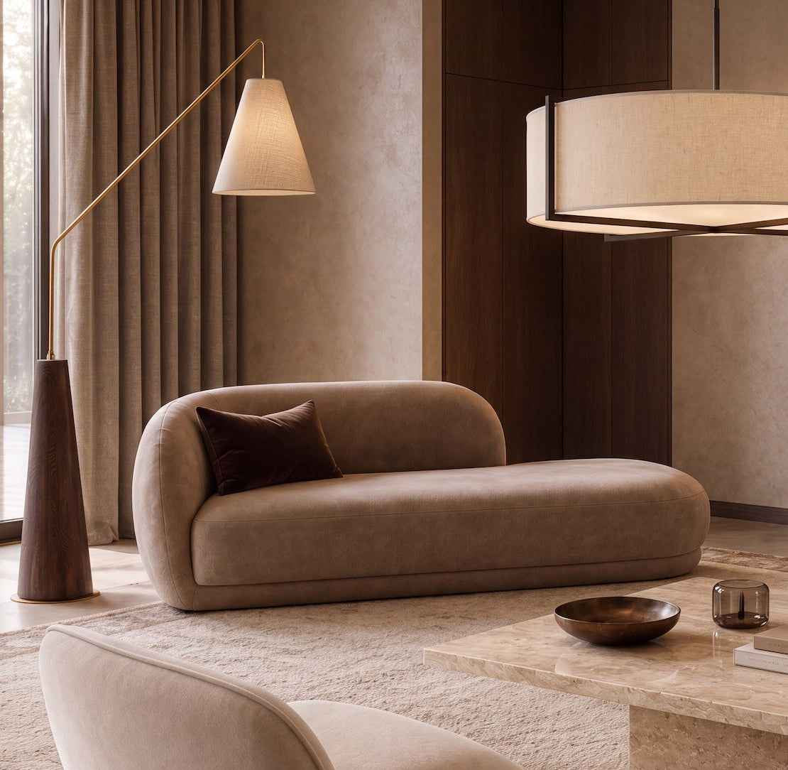 Curva Chaise (Crib 5) Sofa - Hopper Taupe