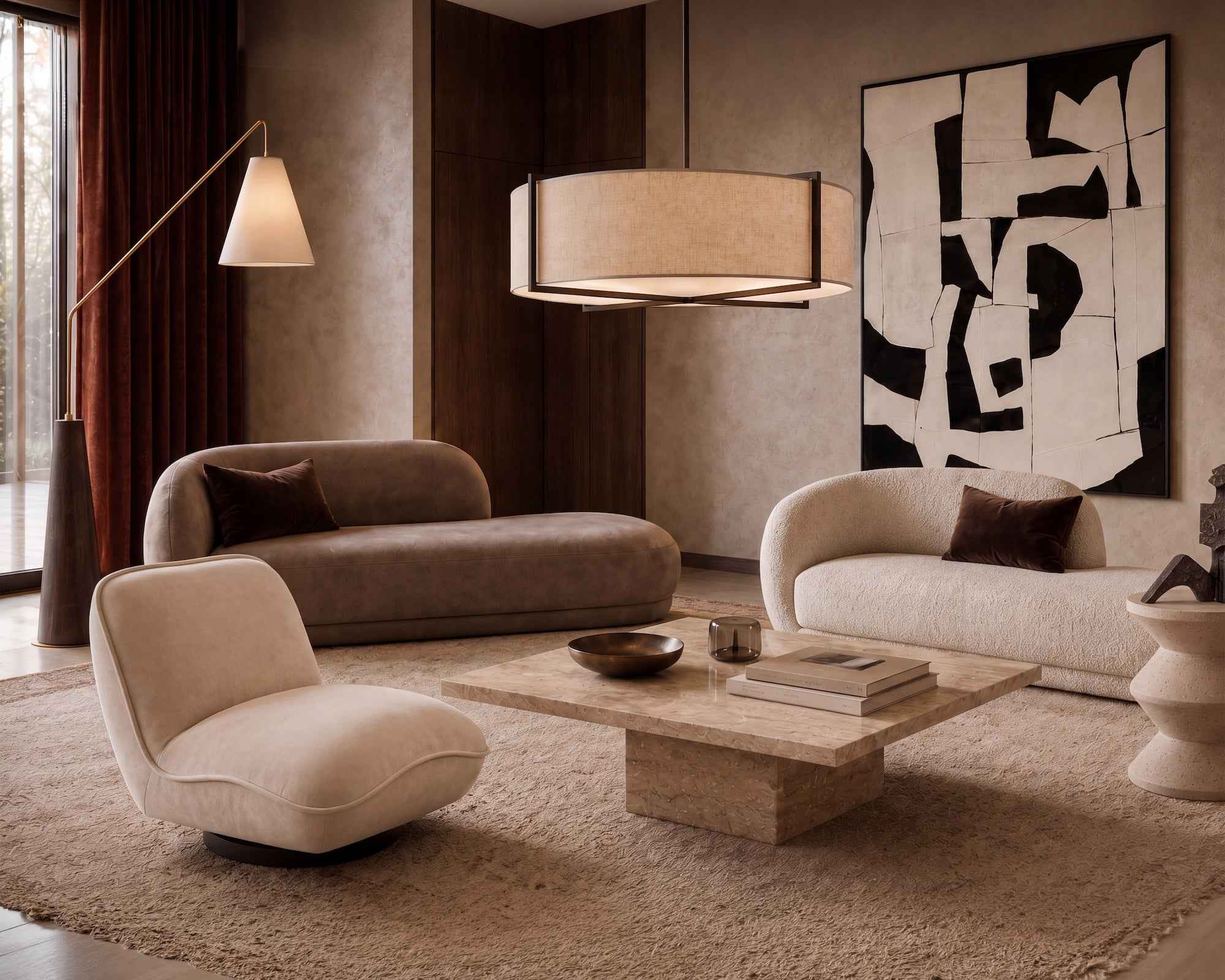 Curva Chaise (Crib 5) Sofa - Hopper Taupe