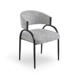 Pavilion Dining Chair (Crib 5)  -  Talbot Freckle & Matt Black