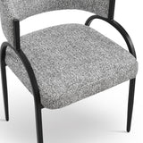 Pavilion Dining Chair (Crib 5)  -  Talbot Freckle & Matt Black