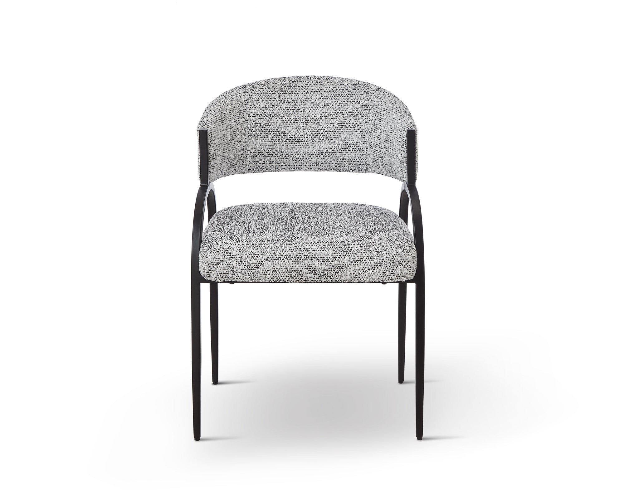 Pavilion Dining Chair (Crib 5)  -  Talbot Freckle & Matt Black
