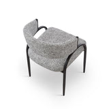 Pavilion Dining Chair (Crib 5)  -  Talbot Freckle & Matt Black