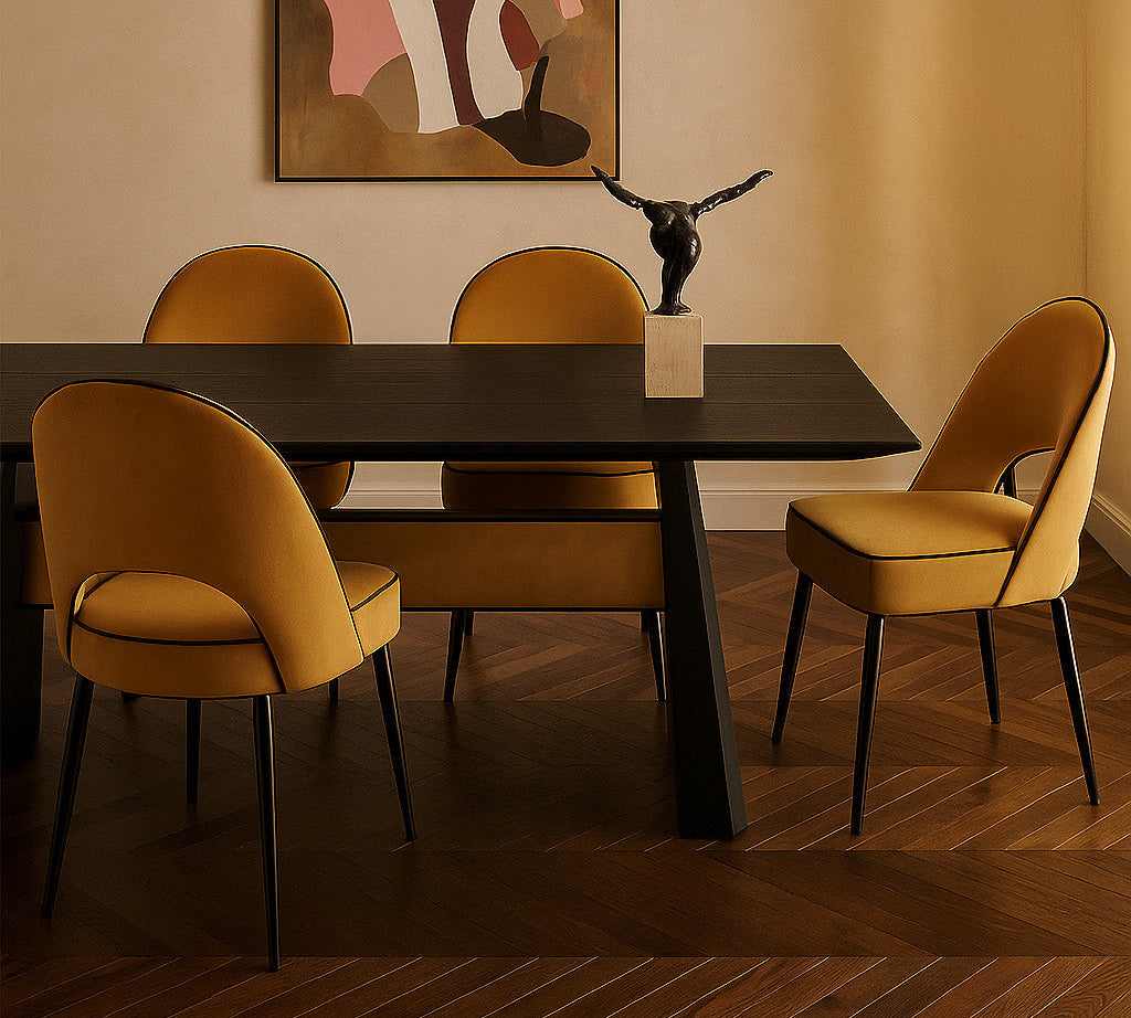 Liang & Eimil Yves Dining Chair (CRIB 5) – Megan Mustard – Set of 2