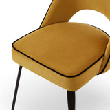 Yves Dining Chair Crib 5 (set of 2) - Megan Mustard