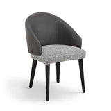 Liang & Eimil Agadir Dining Chair (CRIB 5) – Kelpa Grey & Vegan Grey Leather