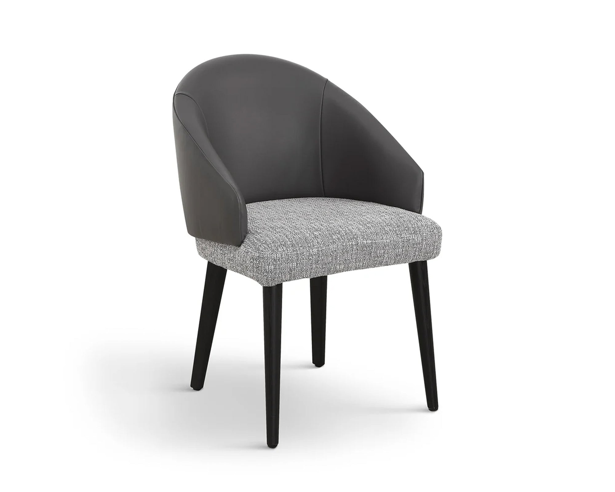 Liang & Eimil Agadir Dining Chair (CRIB 5) – Kelpa Grey & Vegan Grey Leather